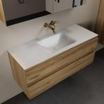 MONDIAZ AIVY 120cm badmeubel Chai, wastafel Talc solid, Ophalen of Verzenden, Nieuw, Bad