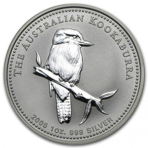 Kookaburra 1 oz 2005 (95.145 oplage), Postzegels en Munten, Munten | Oceanië, Losse munt, Zilver, Verzenden