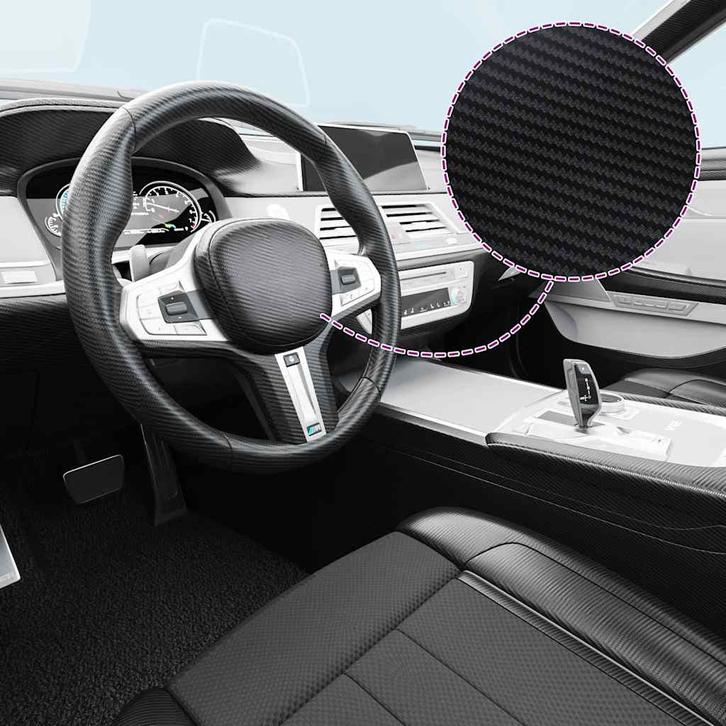 vidaXL 2 st Autofolie 3D 100x150 cm zwart, Auto diversen, Tuning en Styling, Verzenden