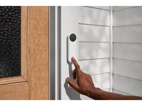 Google Nest Videodeurbel - Deurbeldrukker - Batterij - Wit, Huis en Inrichting, Deurbellen, Zo goed als nieuw, Verzenden