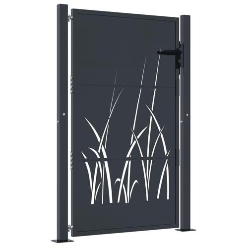 Poort 105x155cm Antraciet - Retourdeal! -46% (tuinpoort), Tuin en Terras, Tuinhekken en Hekwerk, Met poort, Nieuw, IJzer, Tuinhek