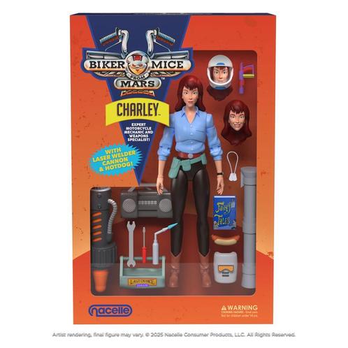 (Pre-order) Biker Mice From Mars Action Figure Charley 23 cm, Verzamelen, Poppetjes en Figuurtjes, Zo goed als nieuw, Verzenden