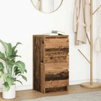 vidaXL Dressoir 37,5x35x76 cm bewerkt hout oud houtkleurig, Huis en Inrichting, Minder dan 50 cm, Verzenden, Nieuw, 25 tot 50 cm