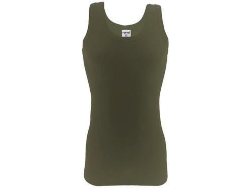 Onderhemd - SQOTTON® - 100% katoen - Legergroen, Kleding | Heren, Ondergoed, Verzenden