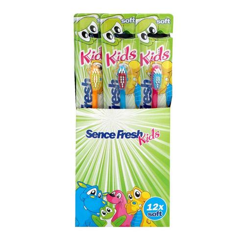 Sencefresh Soft Kids Tandenborstel Display - 12 Stuks, Sieraden, Tassen en Uiterlijk, Uiterlijk | Mondverzorging, Ophalen of Verzenden