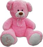 Grote roze knuffelbeer teddybeer I Love You 160cm, Ophalen of Verzenden, Nieuw
