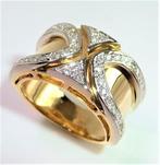 Ring - 18 karaat Geel goud -  0.41ct. tw. Diamant