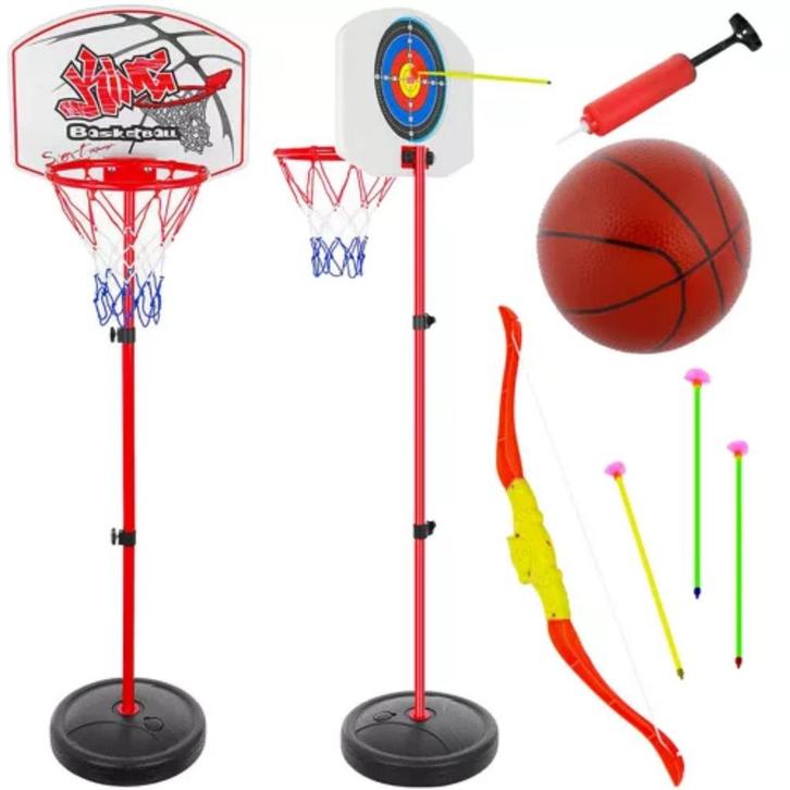 Kruzzel 2-in-1 Basketbal- en Schietspel Set – Verstelbaar., Kinderen en Baby's, Speelgoed | Buiten | Los speelgoed, Nieuw, Ophalen of Verzenden
