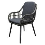 Showroommodel Ohio dining tuinstoel antraciet ( set van 6, Tuin en Terras, Tuinsets en Loungesets, Ophalen of Verzenden, Nieuw