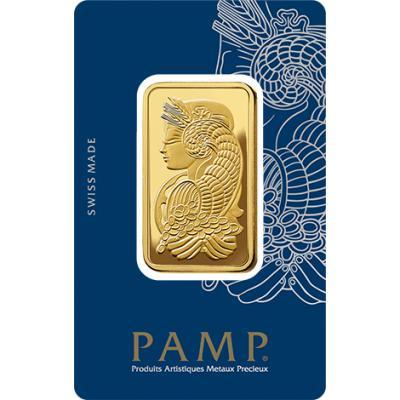 50 gram goudbaar Pamp Suisse - Lady Fortuna, Postzegels en Munten, Edelmetalen en Baren, Goud, Verzenden