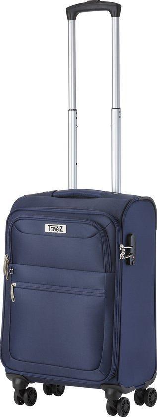 TravelZ Softspinner Zachte Handbagage koffer 55cm met