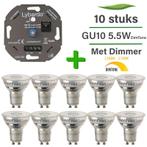 Set van 10 Lybardo Master LED spots GU10 + Lybardo LED eco+, Huis en Inrichting, Nieuw, Bajonetsluiting, Overige typen, Verzenden