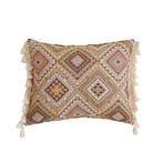 Sierkussen met boho franjes – sfeervol en zacht kussen ui., Ophalen of Verzenden, Nieuw