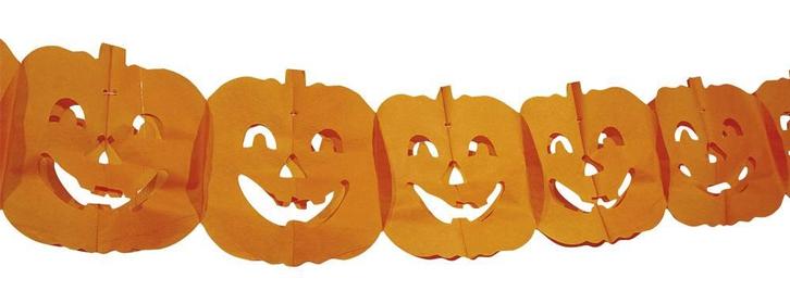 Halloween Slinger Pompoen (4m), Hobby en Vrije tijd, Feestartikelen, Nieuw, Verzenden