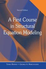 9780805855883 First Course In Structural Equation Modeling, Boeken, Schoolboeken, Verzenden, Zo goed als nieuw, Tenko Raykov