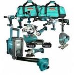 Makita DLX super M 12 delige combiset (3x 4.0Ah accu) in tas, Nieuw, Ophalen of Verzenden