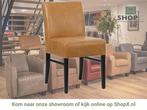 Leren eetkamerstoel Hold - Vintage Cognac (cognac) - Poten, Huis en Inrichting, Stoelen, Bruin, Nieuw, Leer, Ophalen of Verzenden