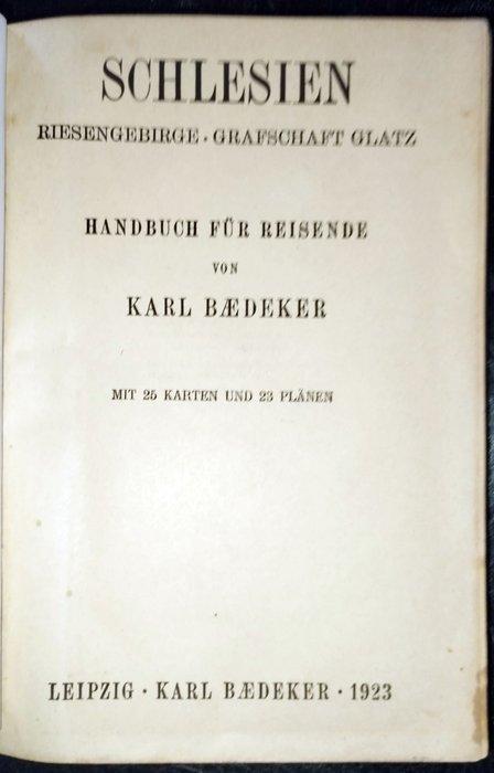 Karl Baedeker - Schlesien. Riesengebirge, Grafschaft Glatz, Antiek en Kunst, Antiek | Boeken en Bijbels