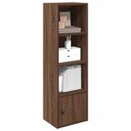 vidaXL Boekenkast 31x24x102 cm bewerkt hout bruin, Huis en Inrichting, Verzenden, Nieuw, Overige houtsoorten
