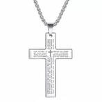 Fako Bijoux® - Cubaans Kruis Voor Mannen Large - Ketting Met, Sieraden, Tassen en Uiterlijk, Kettingen, Verzenden, Nieuw
