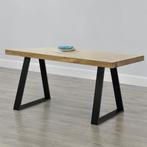 Stalen A/2 tafelpoot set van 2 meubelpoot 70x10x72 cm zwart, Verzenden, Nieuw