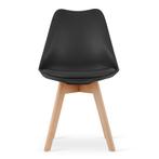 Eetkamerstoel MARK - set van 4 eettafel stoelen - zwart, Ophalen of Verzenden, Nieuw