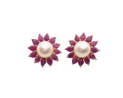 Zonder Minimumprijs - Oorbellen Verguld, Zilver Parel -, Sieraden, Tassen en Uiterlijk, Oorbellen