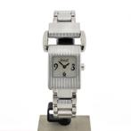 Piaget Miss Protocole 5221; 18k. witgouden dames horloge..., Overige merken, Leer, Polshorloge, Ophalen of Verzenden