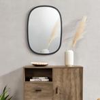 [en.casa] Spiegel Copertino hangend 70x50 cm zwart mat, Huis en Inrichting, Woonaccessoires | Spiegels, Verzenden, Nieuw