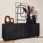 *WOONWINKEL* Starfurn Omaha Black Industrieel Dressoir Mango, Verzenden, Nieuw