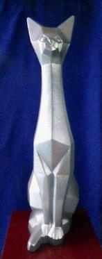 sculptuur, Grand Chat Contemporain - 62 cm - 62 cm - Hars -, Antiek en Kunst, Kunst | Designobjecten