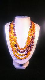 Baltisch barnstenen halsketting - Barnsteen - Cognac + Gold, Verzamelen