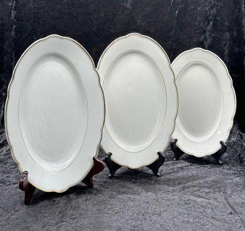 Schaal - Bareuther – Klassiek set van drie serveerschalen, Antiek en Kunst, Antiek | Meubels | Tafels