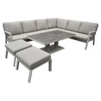 Barolo hoek dining loungeset 6 delig aluminium verstelbare, Tuin en Terras, Tuinsets en Loungesets, Ophalen of Verzenden, Nieuw