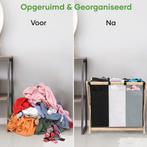 2dekans | Happy Goods Wasmand 3 vakken - Wassorteerder - 120, Huis en Inrichting, Badkamer | Badtextiel en Accessoires, Ophalen of Verzenden