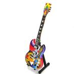 Miniatuur Gibson SG Fool  gitaar met gratis standaard, Ophalen of Verzenden, Nieuw, Pop, Beeldje of Miniatuur