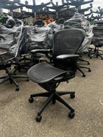 Refurbished Herman Miller Aeron | 5 jaar garantie | Zgan, Verzenden, Zwart, Zo goed als nieuw, Bureaustoel