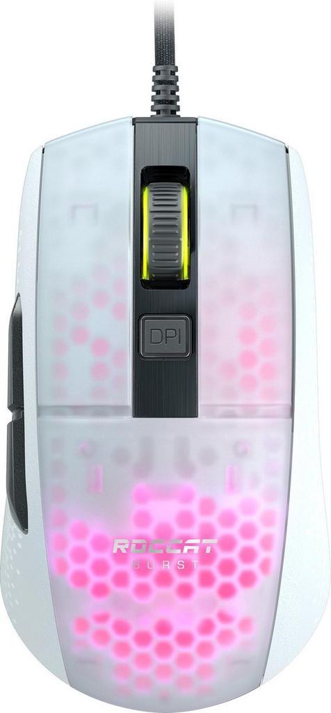 ROCCAT Burst Pro Gaming Muis - 16000 DPI - Wit, Computers en Software, Muizen, Verzenden