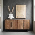 *WOONWINKEL* DTP Home Evo Teak Dressoir Met Ronde Hoeken, Huis en Inrichting, Kasten | Dressoirs, Verzenden, Nieuw