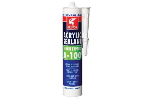 Griffon acrylic sealant a 100 300 ml, wit, koker, Doe-het-zelf en Verbouw, Isolatie en Afdichting, Nieuw, Verzenden