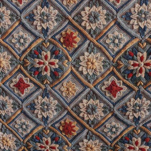 Gobelin stoffen met 3D-effect - reliëf geweven structuur -, Antiek en Kunst, Antiek | Kleden en Textiel