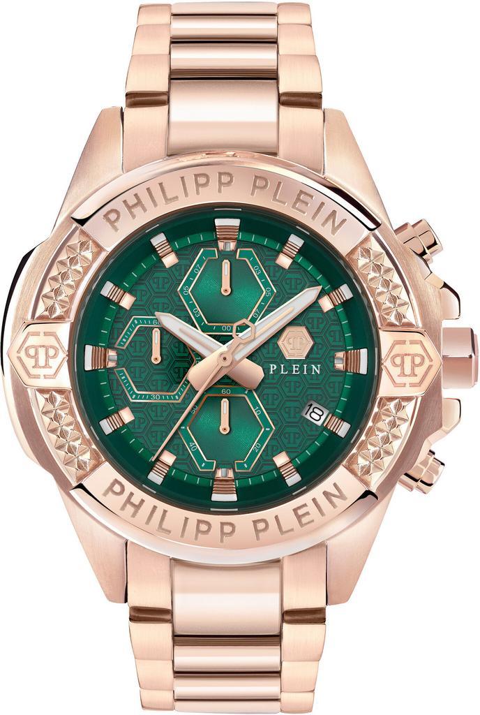 Philipp Plein PWWFA0625 The $kull Chrono horloge, Sieraden, Tassen en Uiterlijk, Horloges | Heren, Staal, Nieuw, Staal, Overige merken