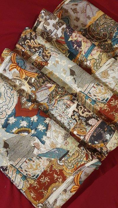 Hoogwaardig katoenen stof Pettinato - 300x280cm - Tepezzeria, Antiek en Kunst, Antiek | Kleden en Textiel