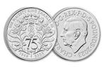 Herdenkingsmunt 5 Pond 75 jaar King Charles, Postzegels en Munten, Munten en Bankbiljetten | Verzamelingen, Verzenden