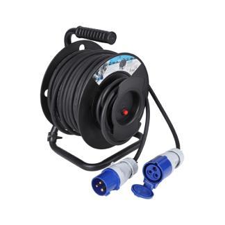 CEE kabelhaspel | Q-link | 25 meter (16A, 3x 1.5 mm², IP44), Doe-het-zelf en Verbouw, Elektra en Kabels, Nieuw, Verzenden