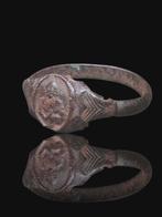 Byzantijns Rare Priest Seal Ring (Zonder minimumprijs)