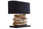 Handgemaakte drijfhoutlamp RIVERINE 55 cm tafellamp met, Huis en Inrichting, Lampen | Tafellampen, Ophalen of Verzenden, Nieuw
