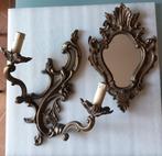 Wandlamp - Legering - spiegel, Antiek en Kunst