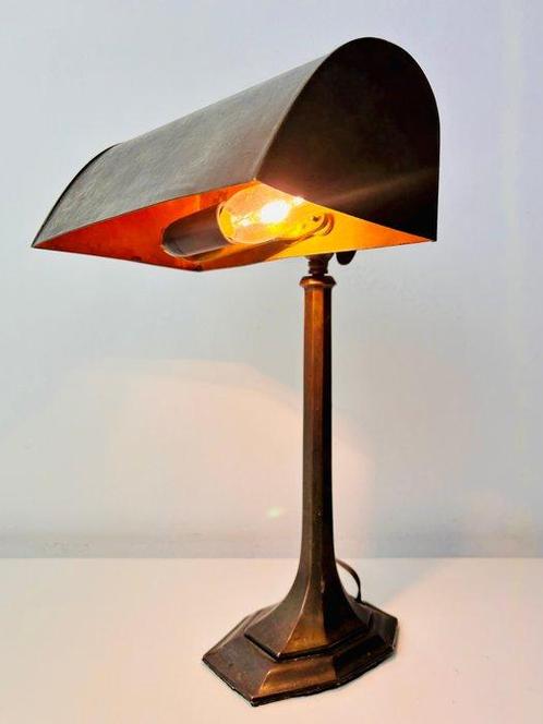Lamp - Zeer oude bronzen notarislamp - Brons, Antiek en Kunst, Curiosa en Brocante
