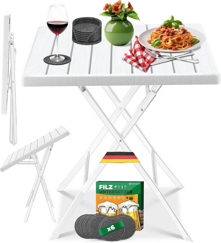 Balkontafel - Inklapbaar - Bistrotafel - Wit - KESSER®, Huis en Inrichting, Tafels | Statafels, Zo goed als nieuw, Verzenden